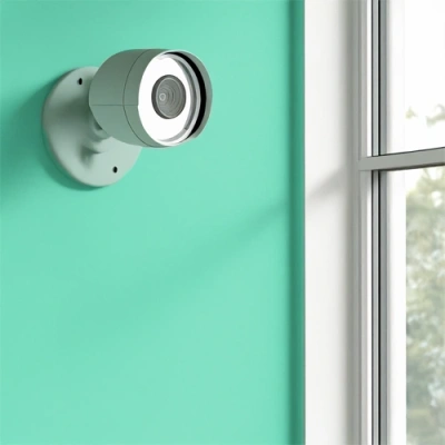 Amarillo vivint camera facing a window